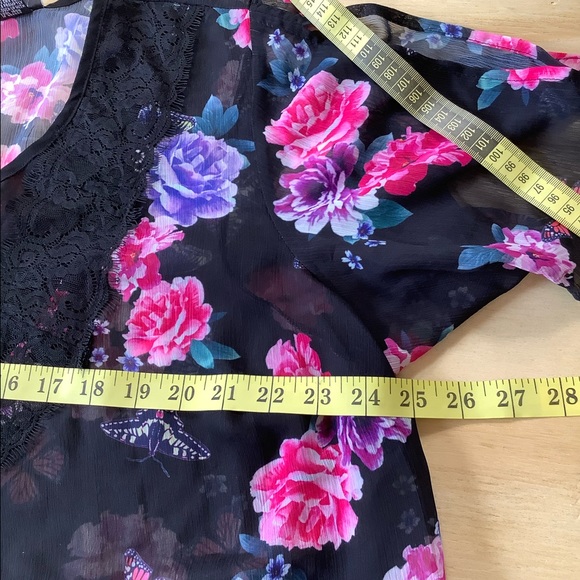 Torrid NWT Breathable Floral chiffon Lace Size 2X - Picture 10 of 12